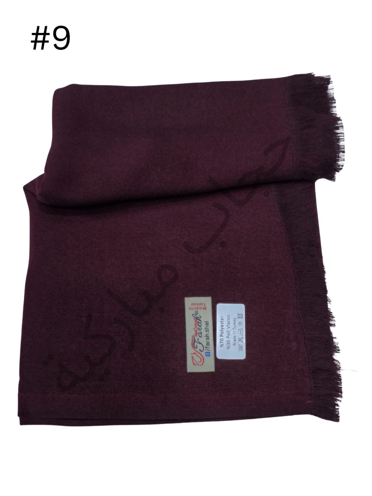 Shawl turkish Small (#9 Maroon)