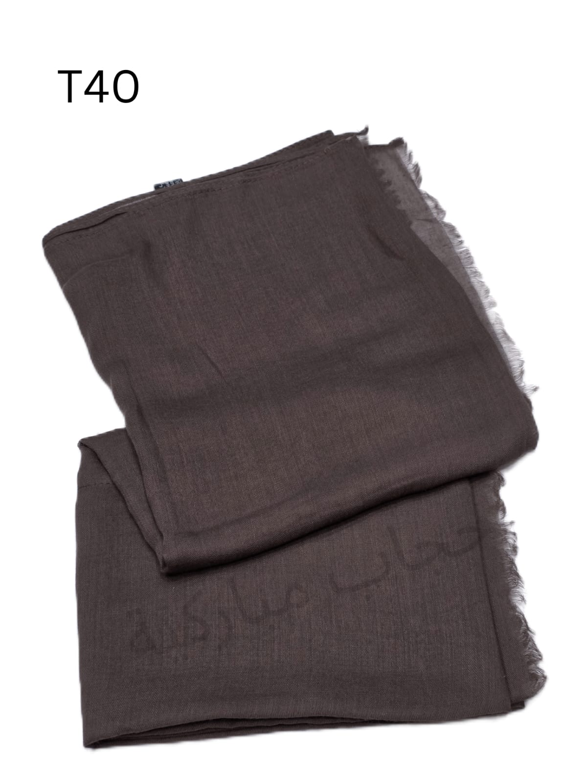 Light weight shawl with jafsa (Brown #T40)