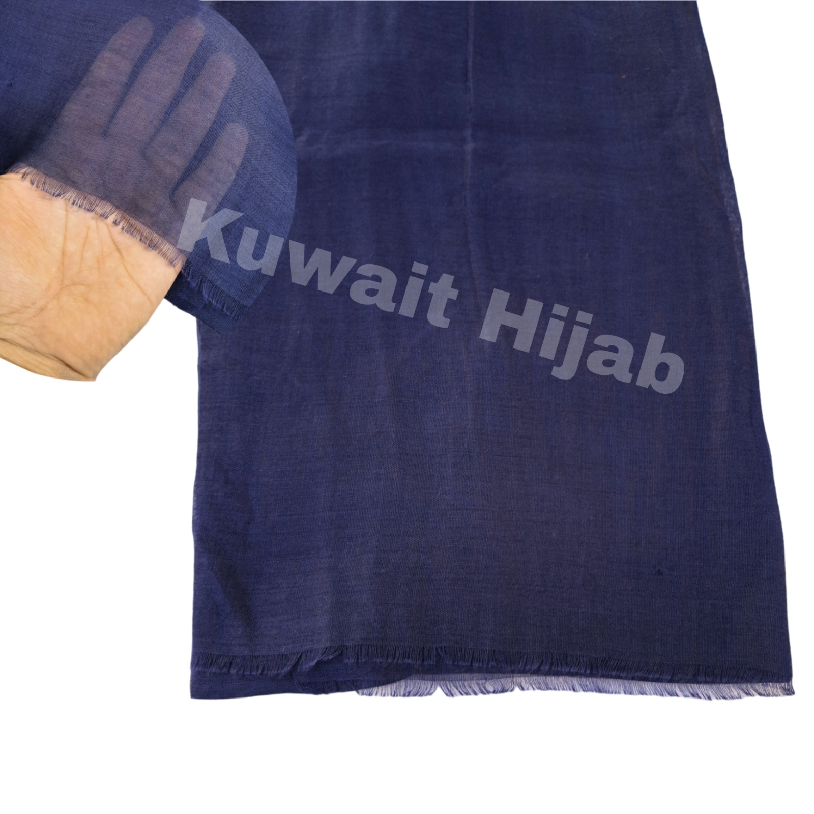 Light weight shawl without jafsa (Dark Blue)
