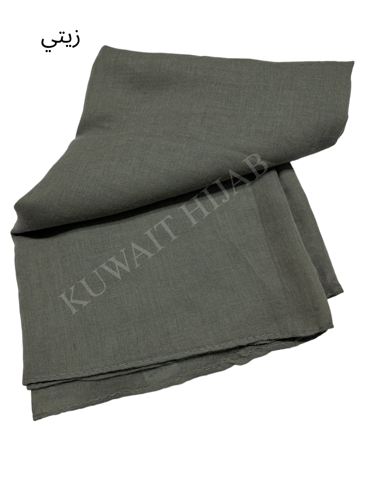 Light weight shawl without jafsa (Olive)