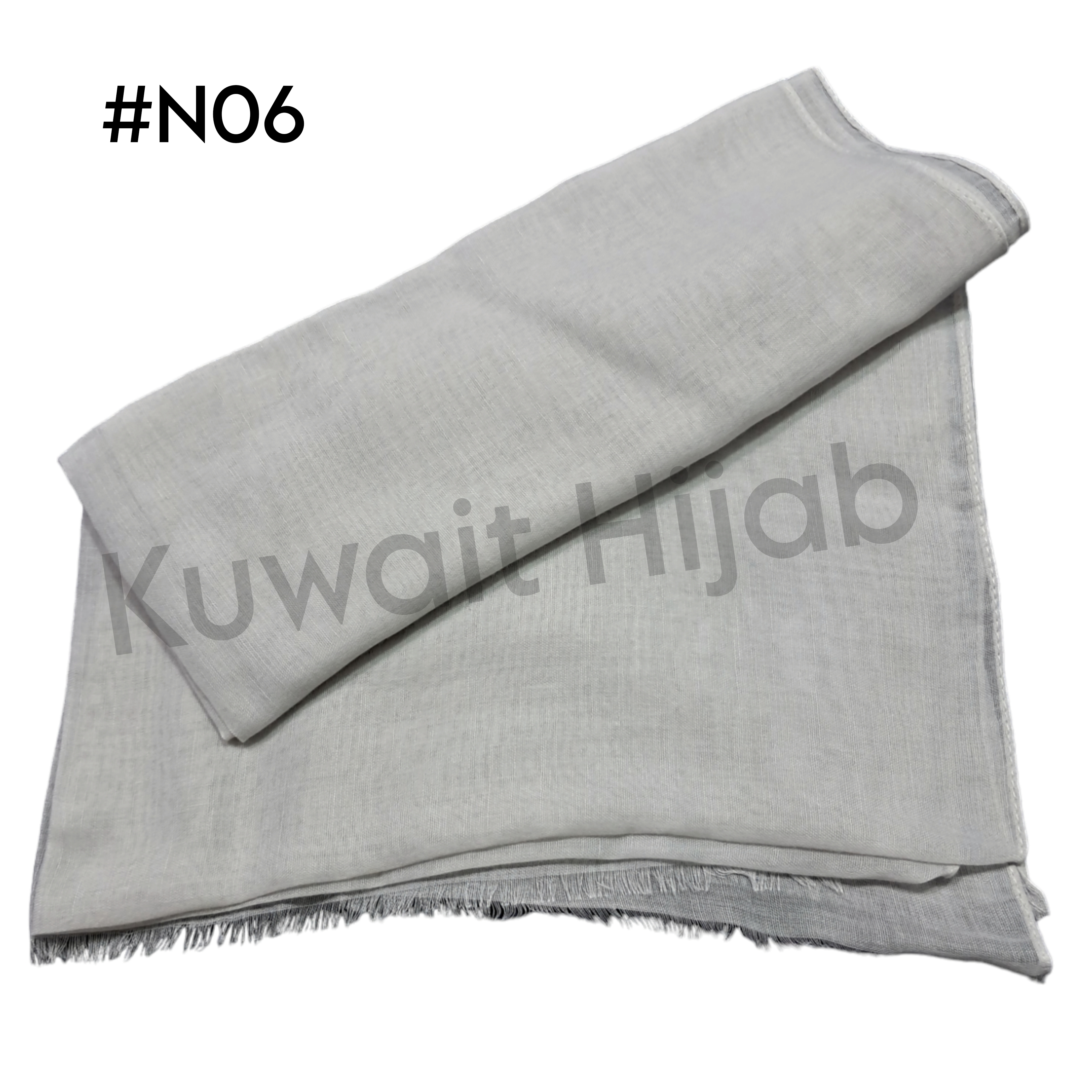 Light weight shawl without jafsa (Light Grey #N6)