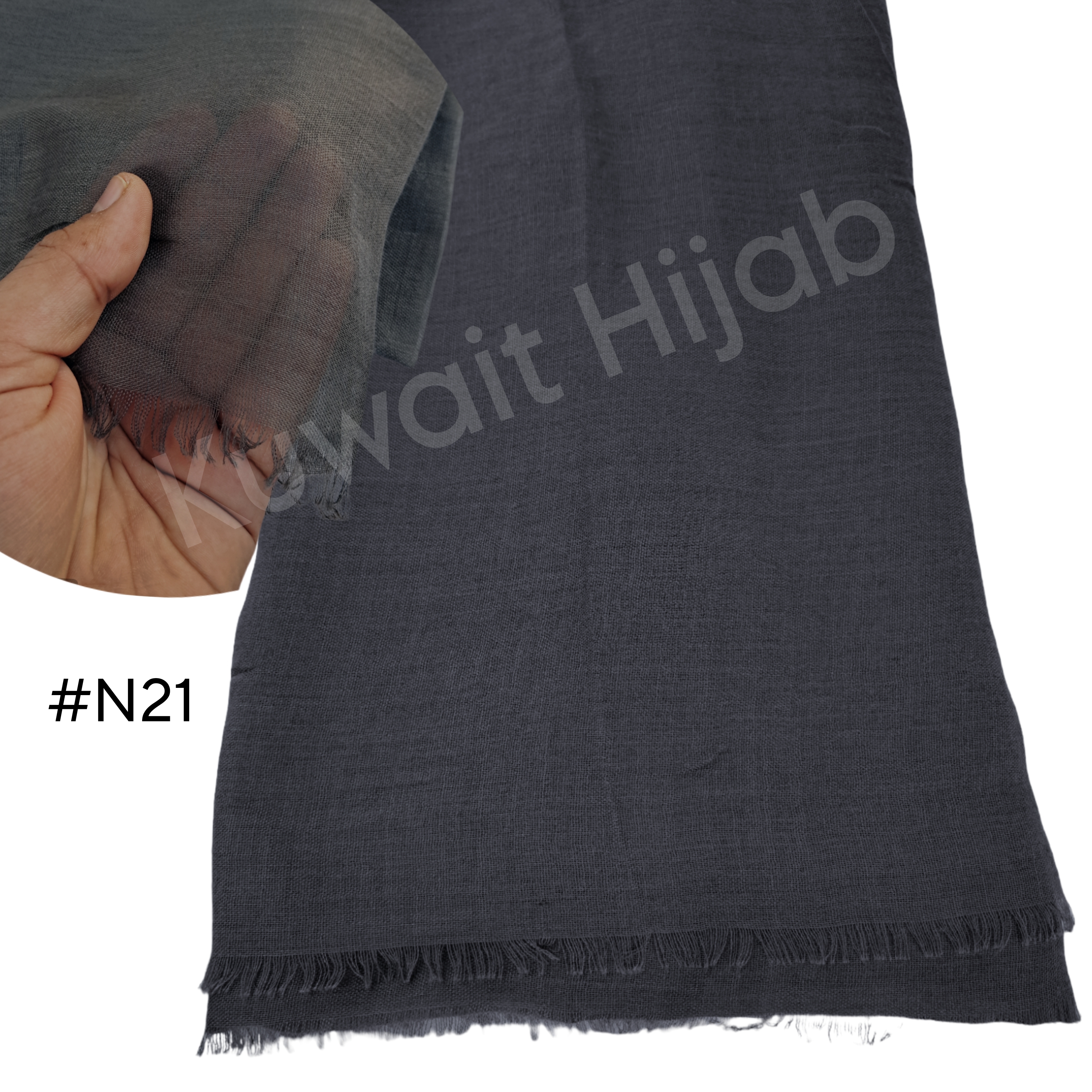 شال حيللل خفيف بدون جفسه (رمادي غامج #N21)