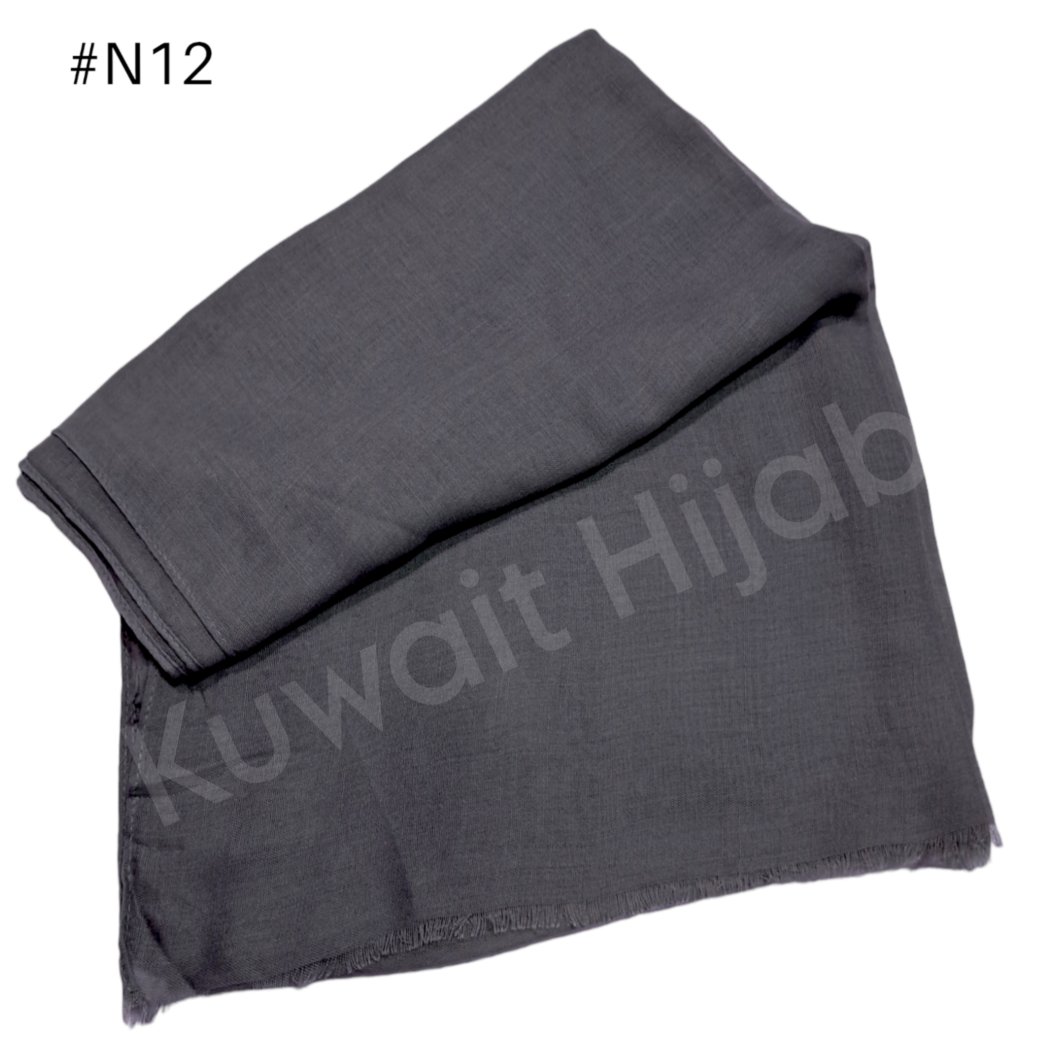 Light weight shawl without jafsa (Dark Grey #N12)