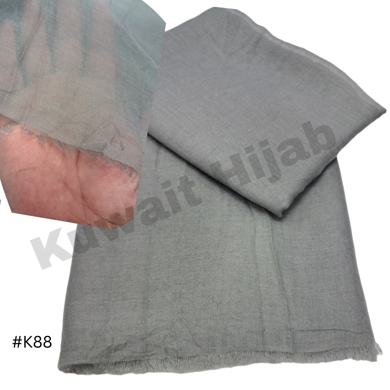 Light weight shawl without jafsa (Grey #88)