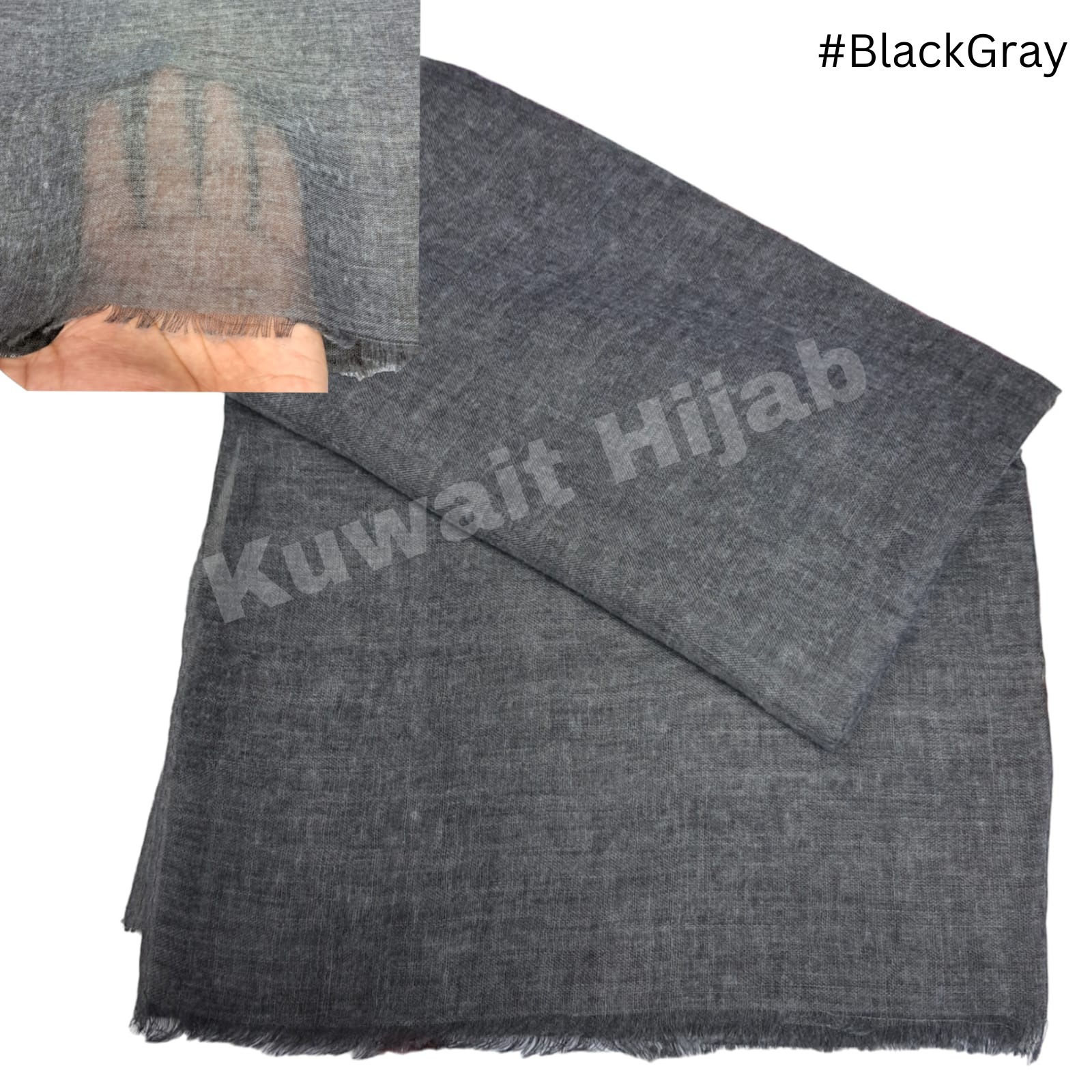 Light weight shawl without jafsa (Jeans Color)