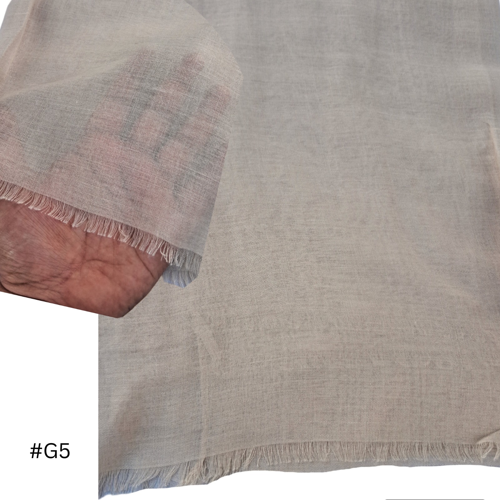 Light weight shawl with jafsa (Beige #G5)