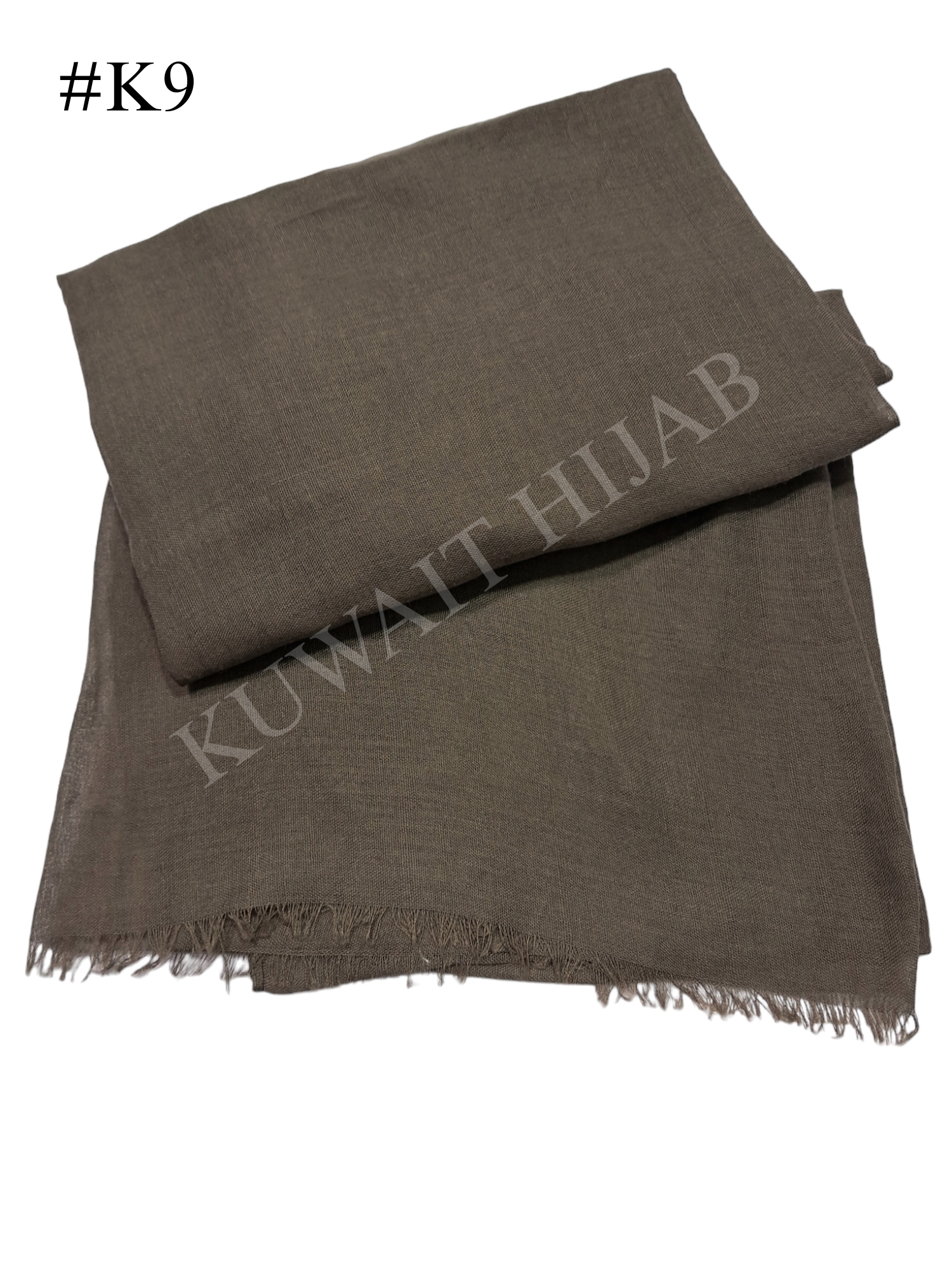 Light weight shawl with jafsa (Dark Brown #k9)