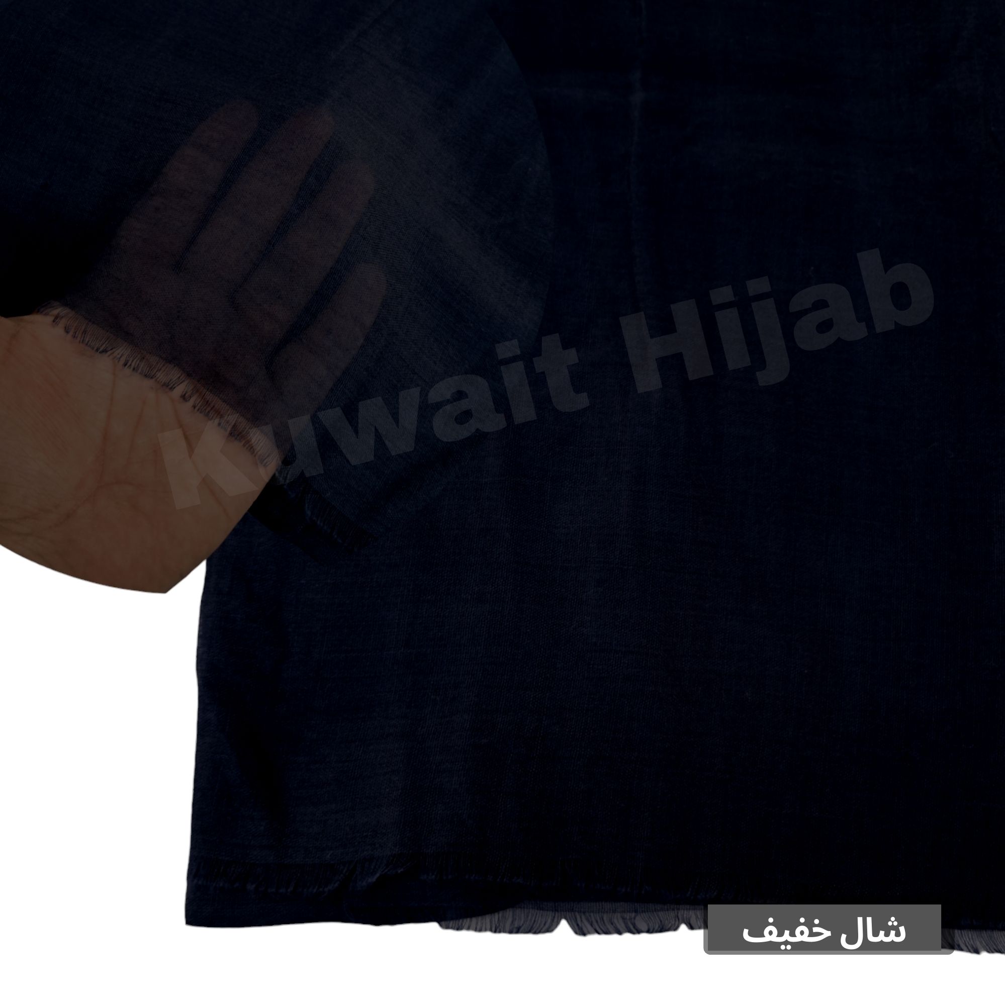 Light weight shawl with jafsa (Black)