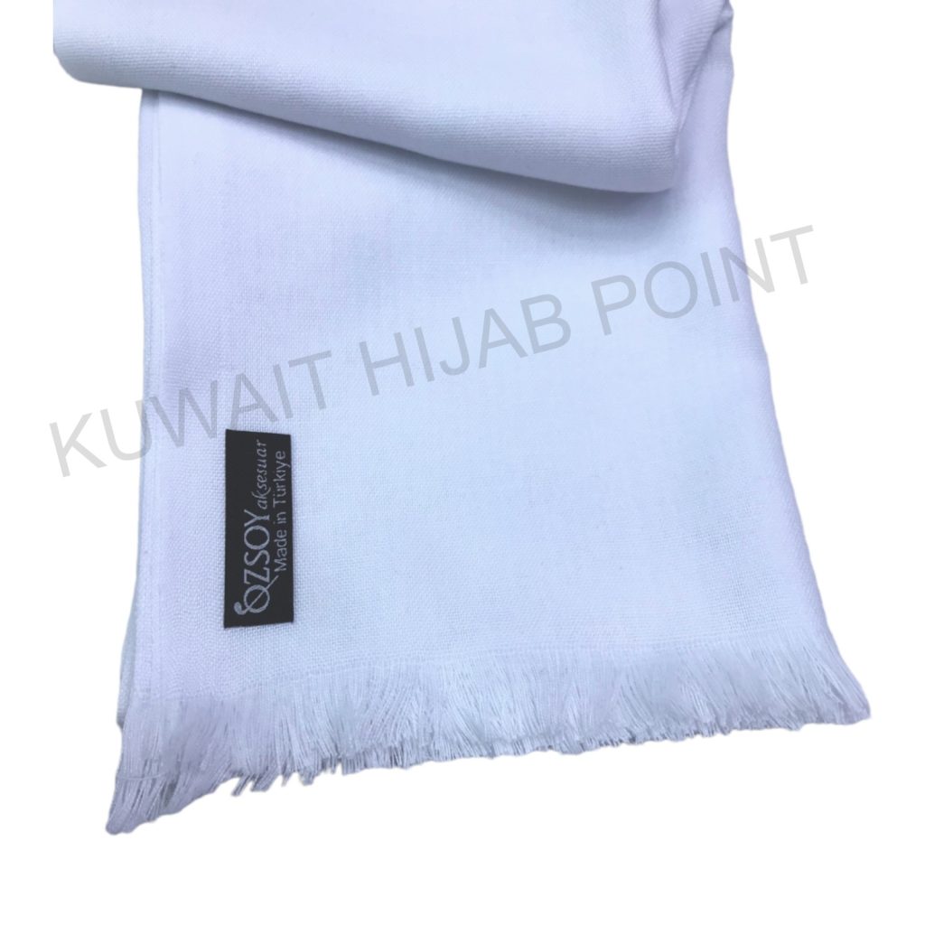 Turkish shawl without jafsa (White)