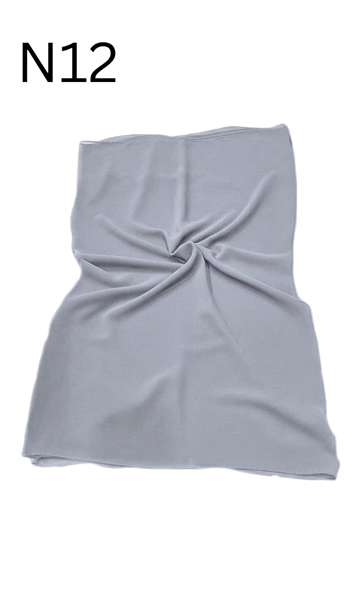 malafa normal Chiffon Emarati (Grey N12)