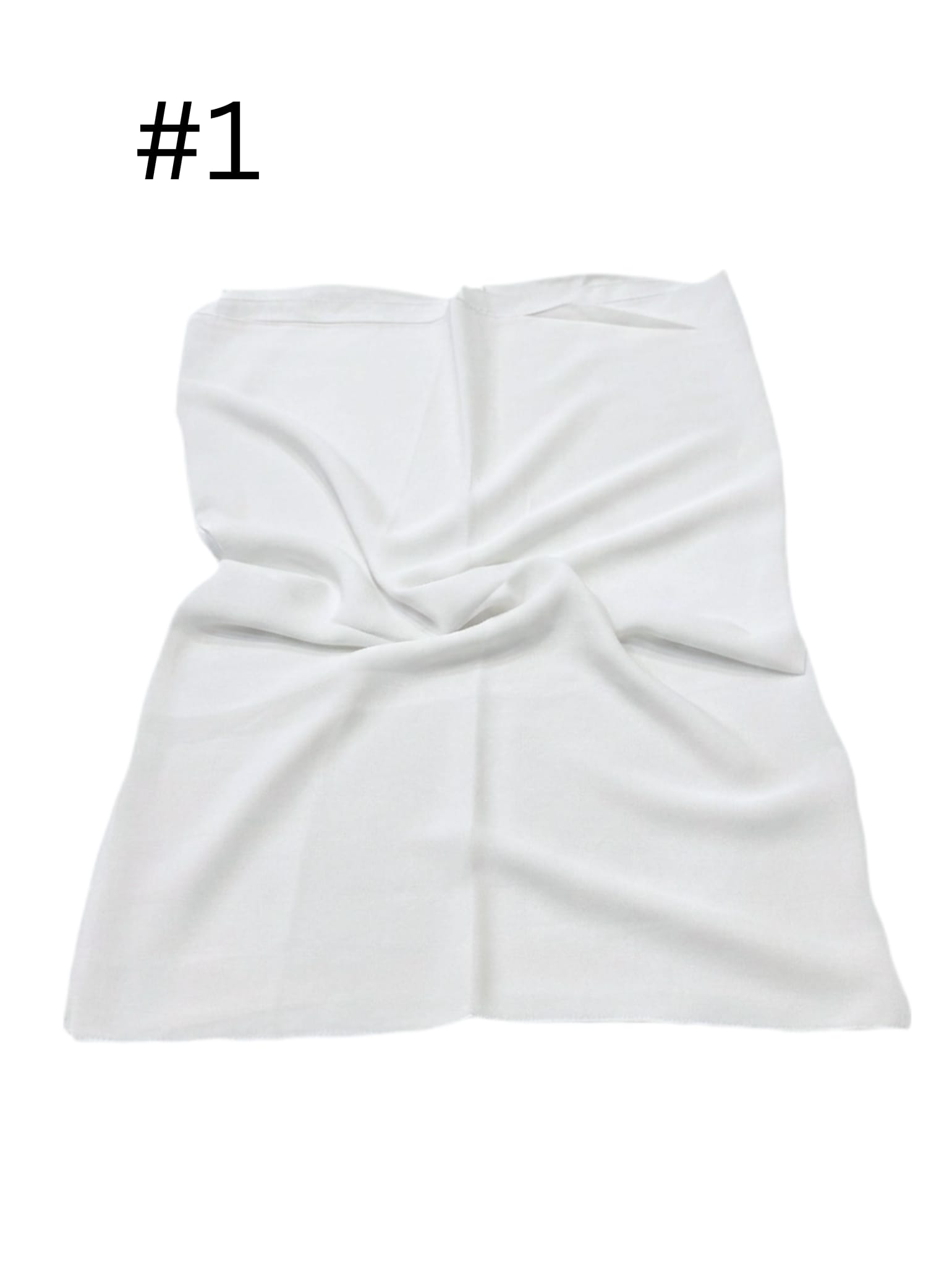 Shawl Chiffon Stretch ( White #1)