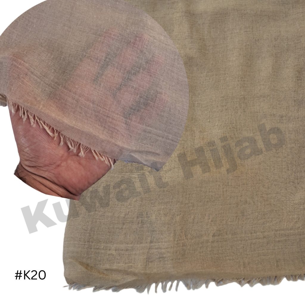 Light weight shawl without jafsa (Beige #20)