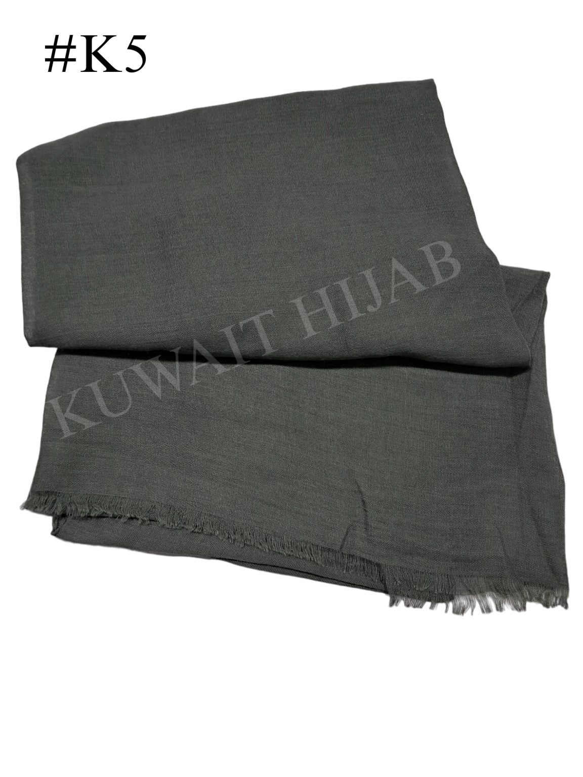 Light weight shawl with jafsa (Dark Grey #K5)