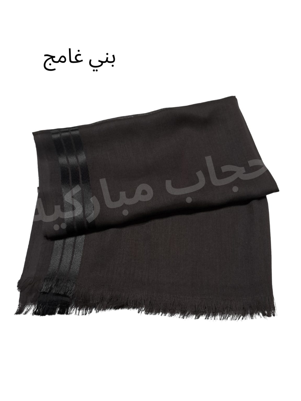 شال لنن ٣ خط (بني غامج)