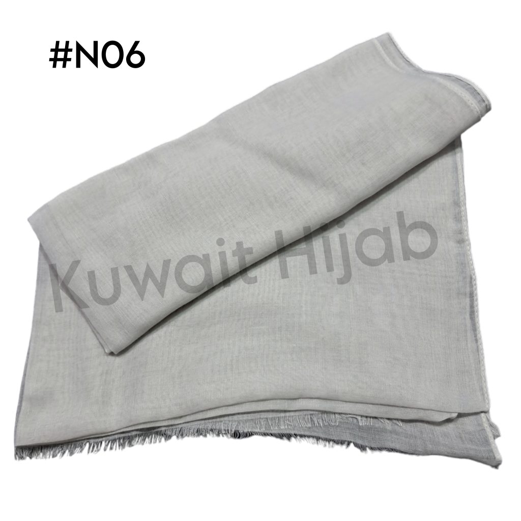 Light weight shawl without jafsa (Light Grey #N6)