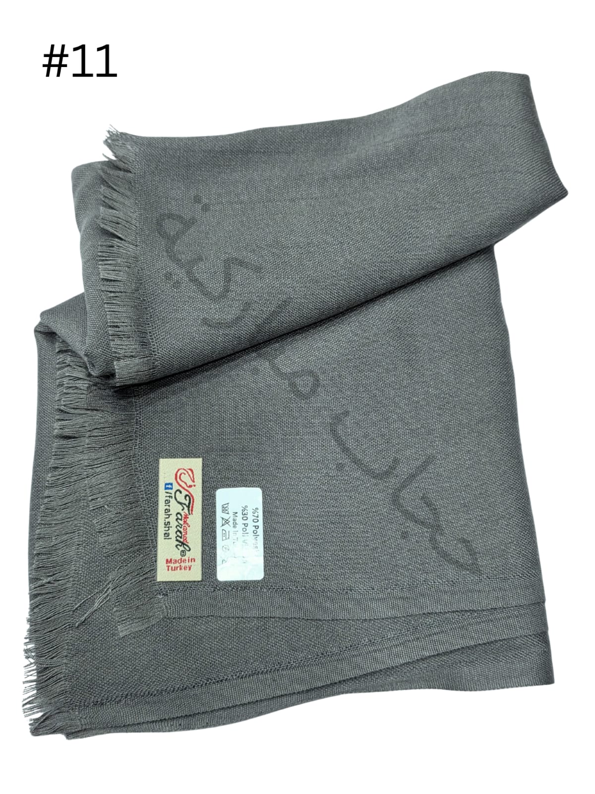 Shawl turkish Small (#11Grey)