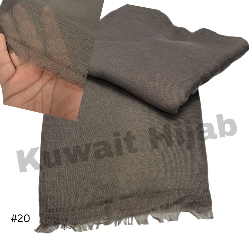 Light weight shawl without jafsa (Brown #20)