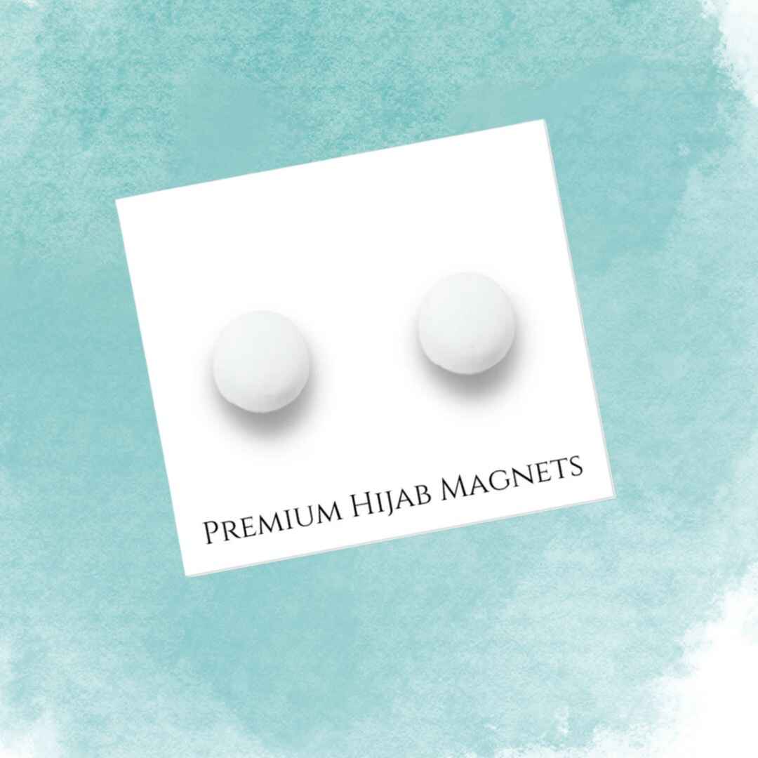 حجاب مغناطيس (ابيض)(١ جوز)