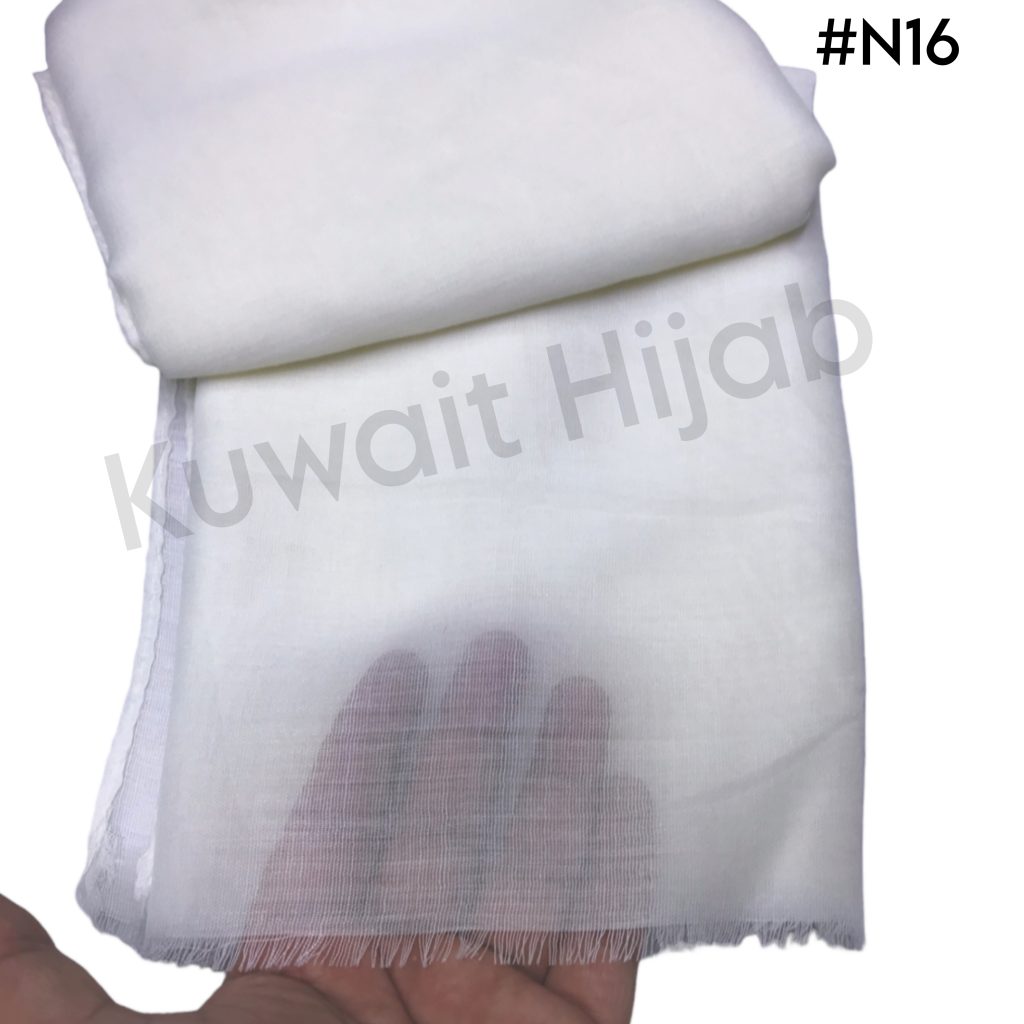 شال حيللل خفيف عرض صغير (اوف وايت)