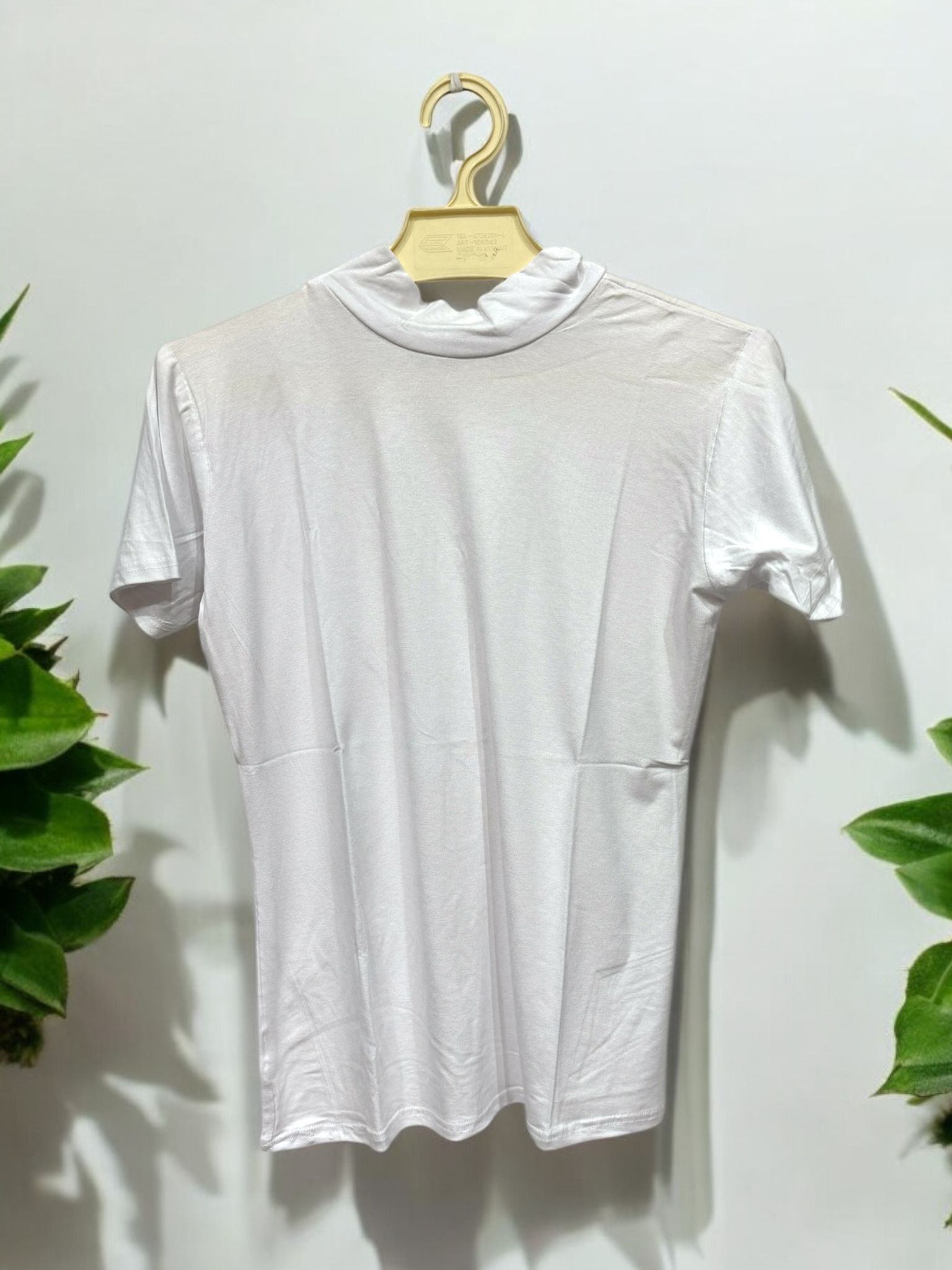 Half sleeves with high neck (Off White)