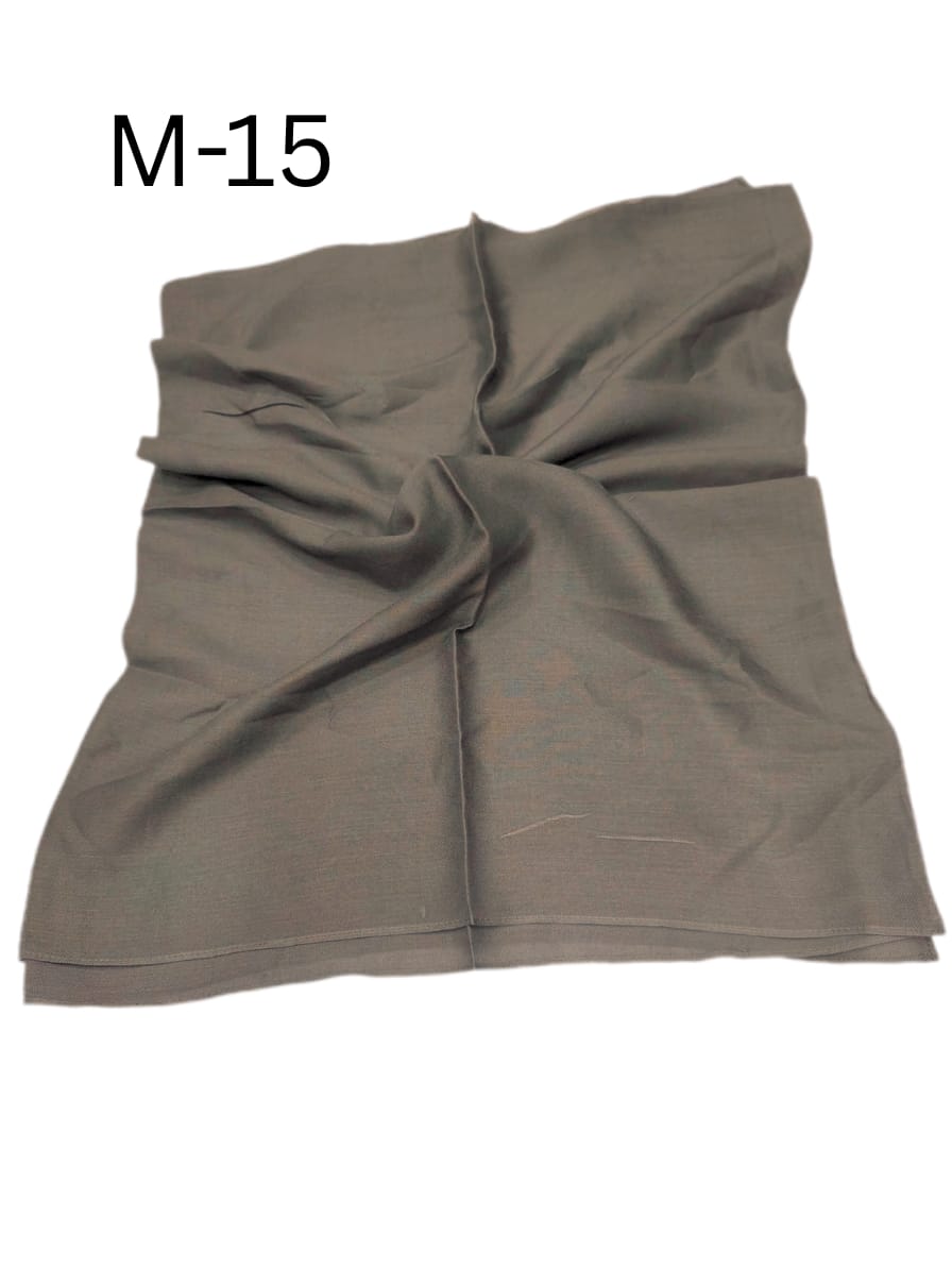شال لنن ممتازي بدون هدب (بني #M15)