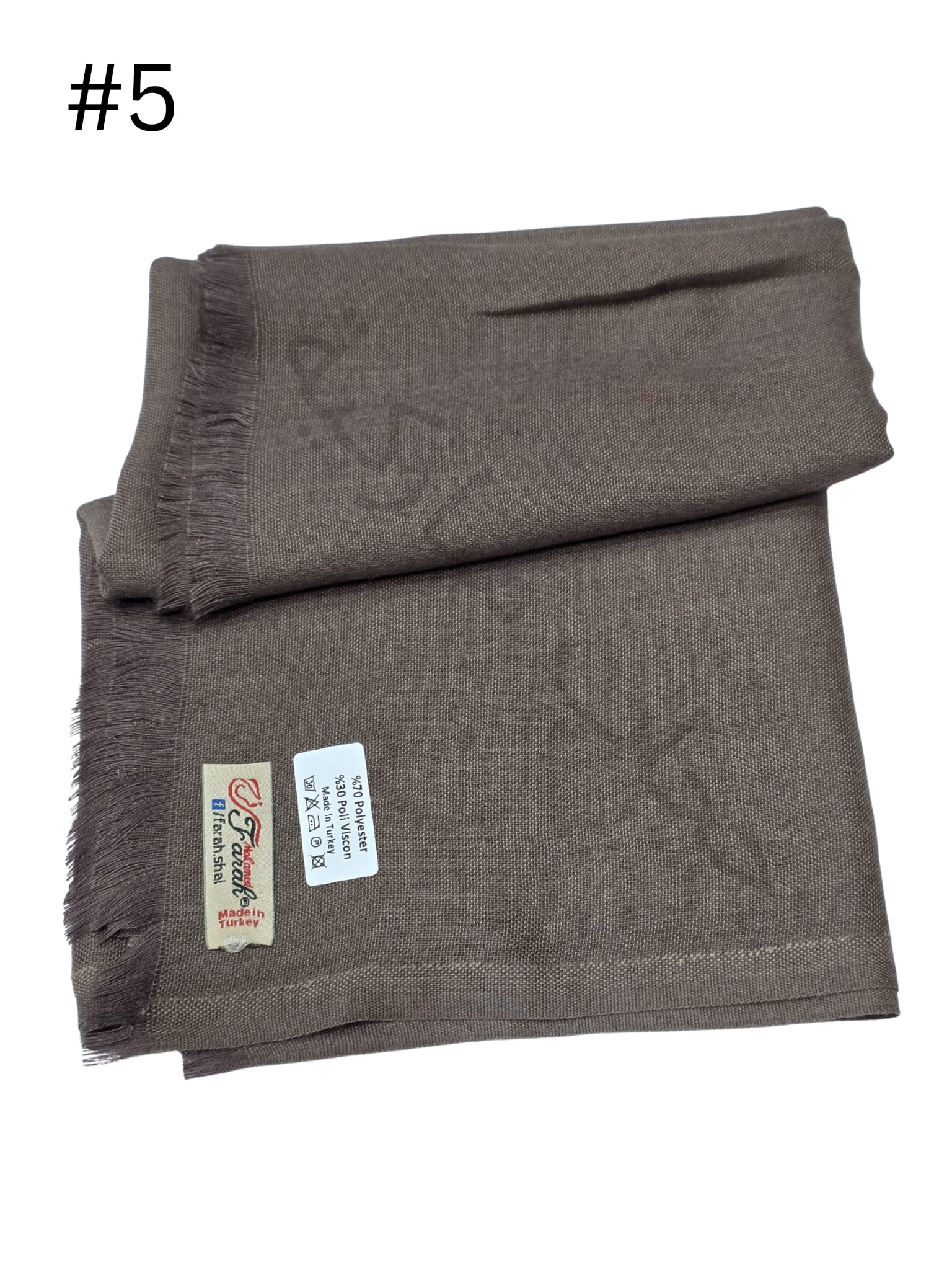 Turkish shawl with jafsa (Brown#5)