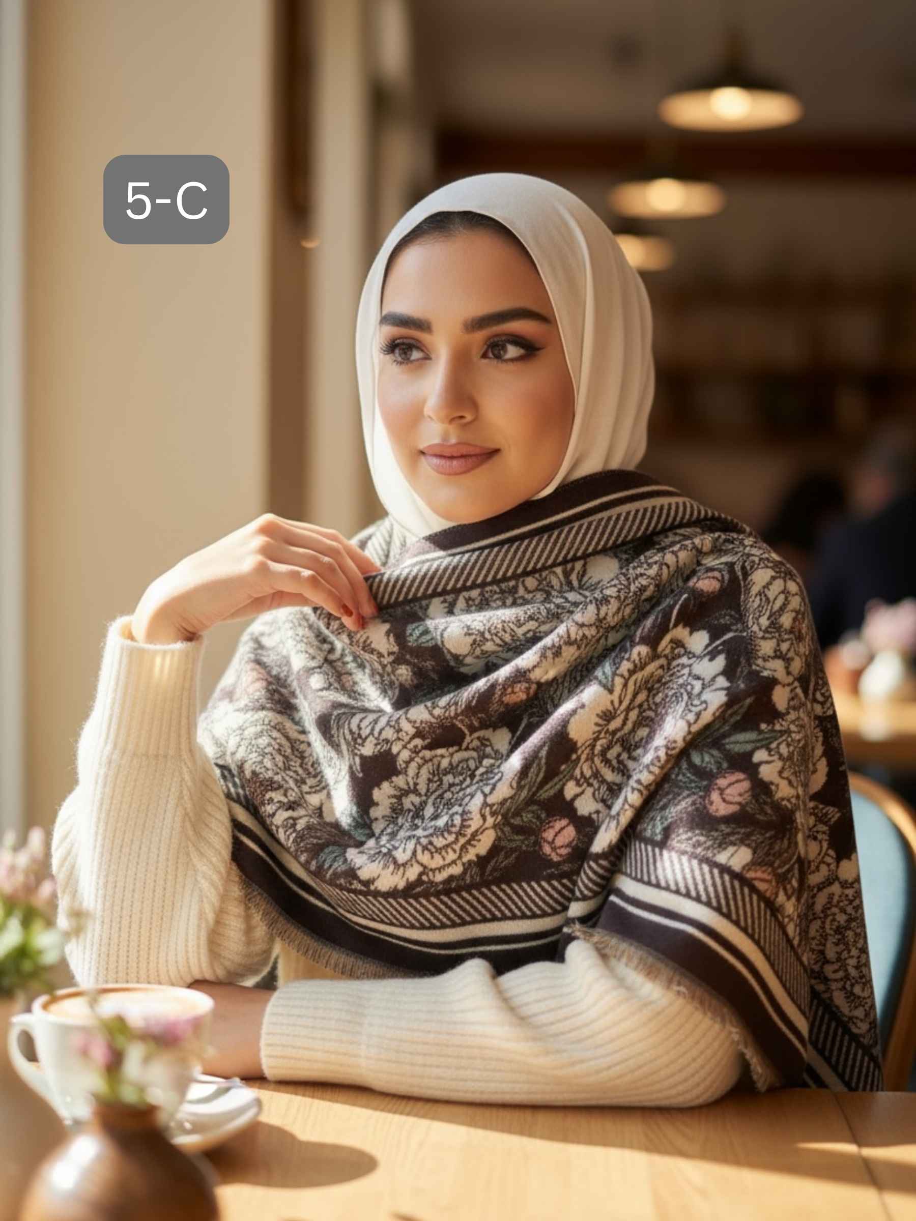 (#5-C) شال كشميري