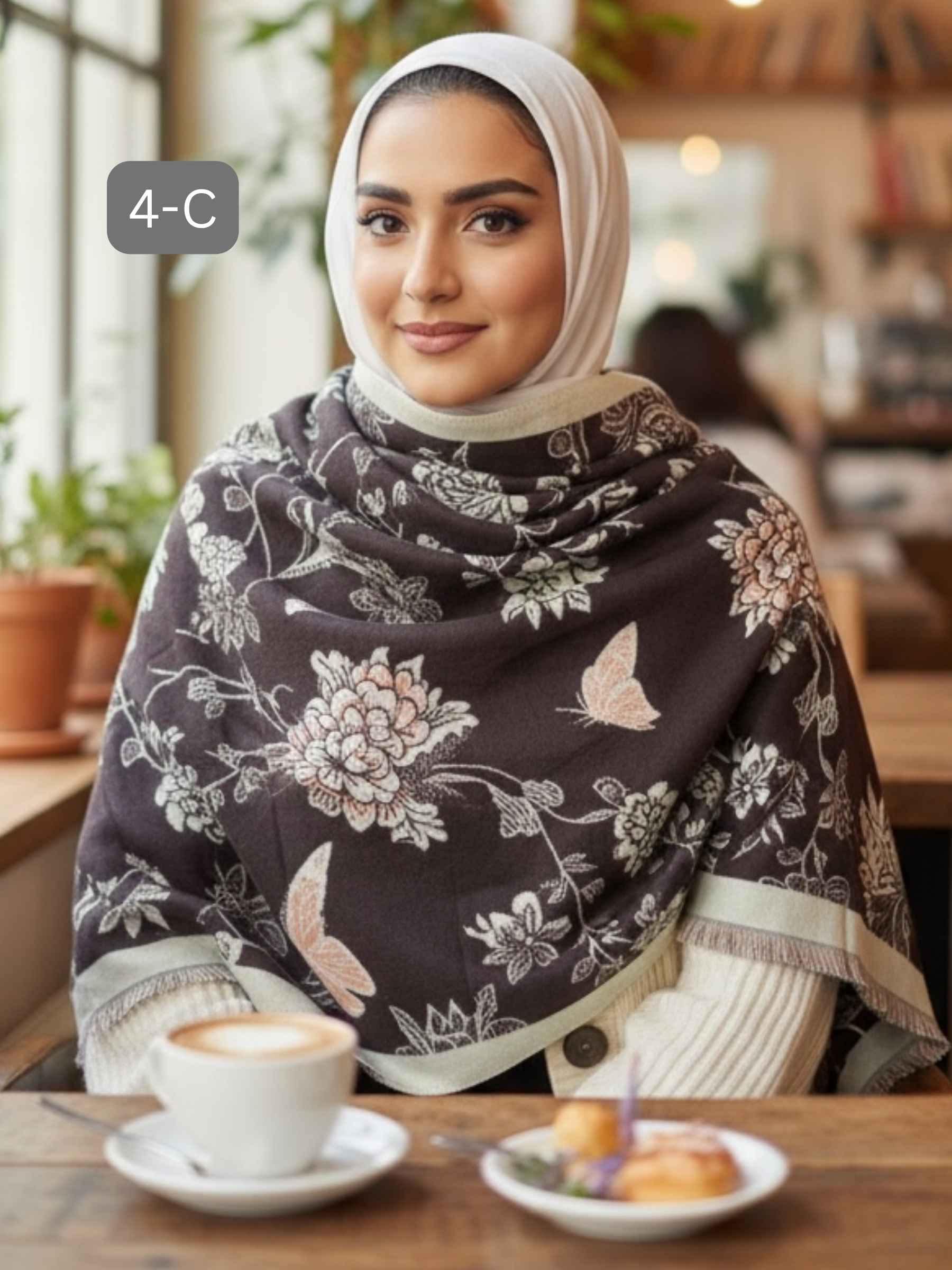 (#4-C) شال كشميري