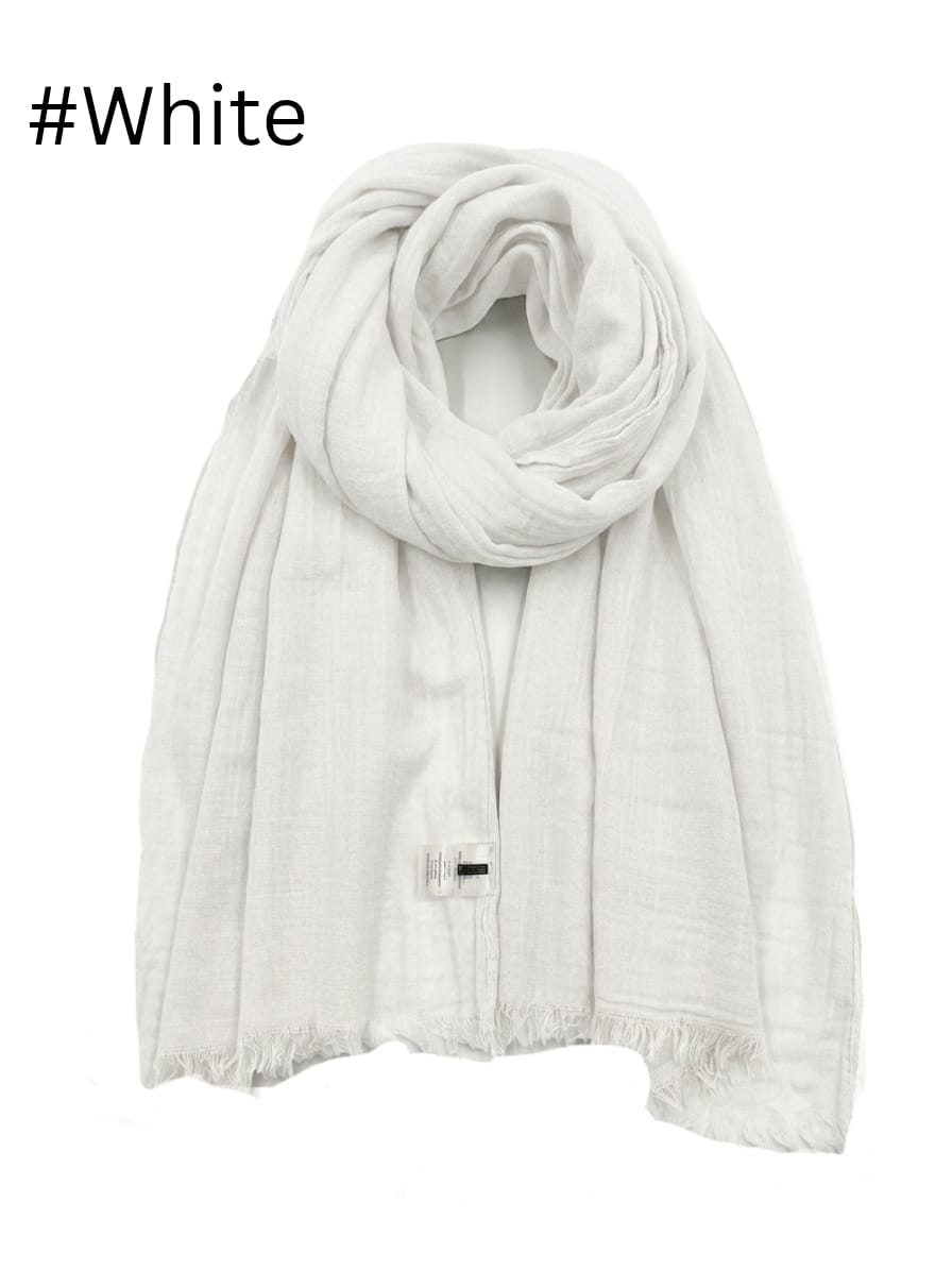Shawl Crinkle White