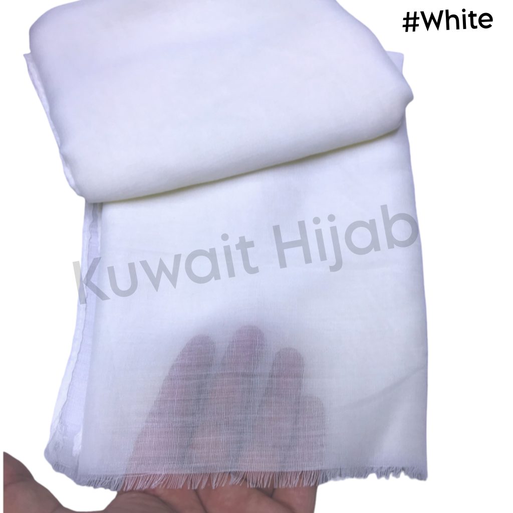 Light weight shawl with jafsa (White)